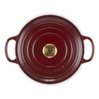 Le Creuset Cast Iron Signature Round Casserole 22cm RhoneGarnet image number 4